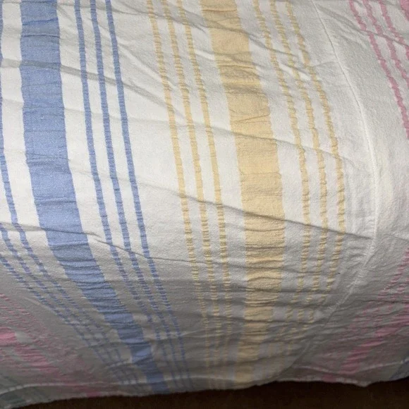 VTG 1960-1980 Seersucker thick Cotton KINGbed Cover 120X90 coverlets large